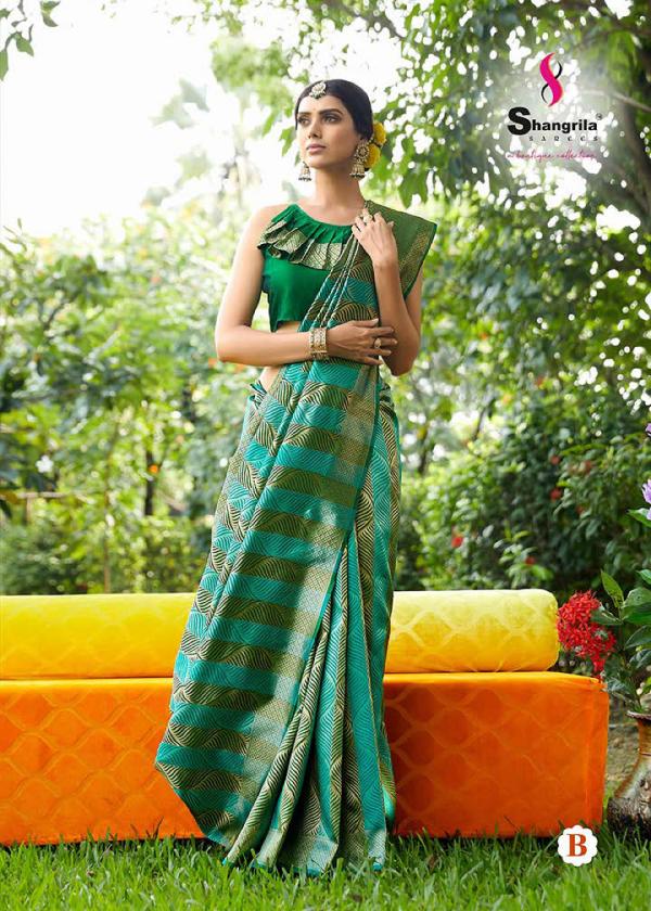 Shangrila Kumran Silk 3 Fancy  Wedding Wear Silk Saree